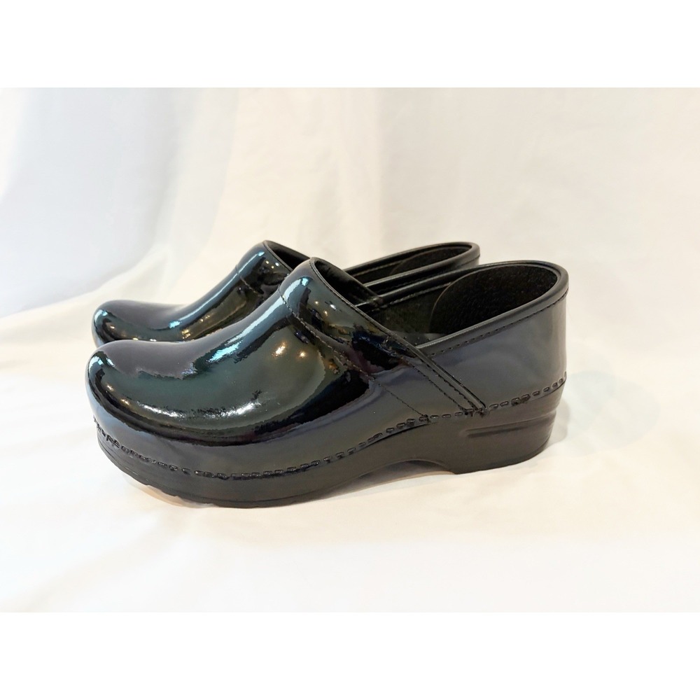 Women's Dansko Professional Black Patent Leather Clog  - 406-020202, Size 38